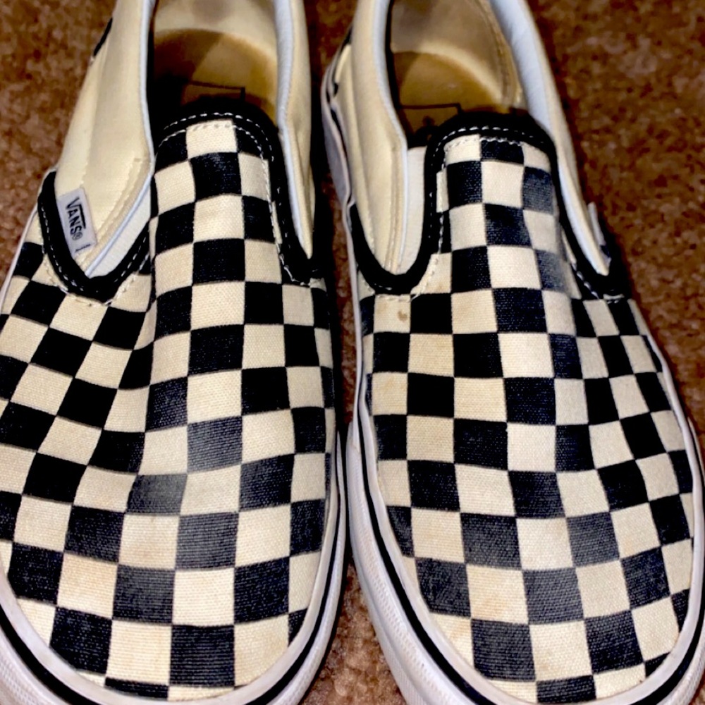 Used checkerboard vans